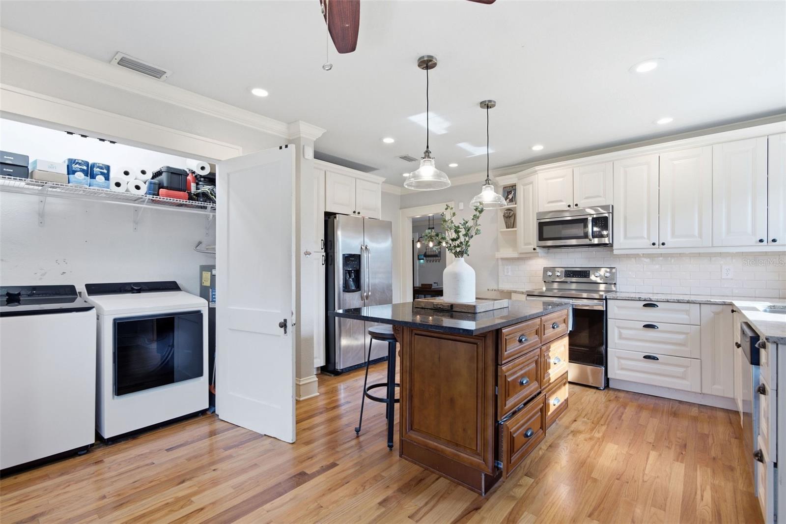 Laundry Access in Kitchen