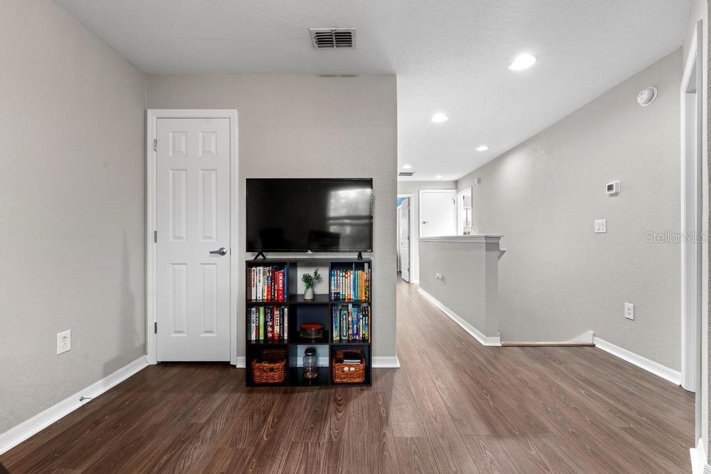 closet in the loft space