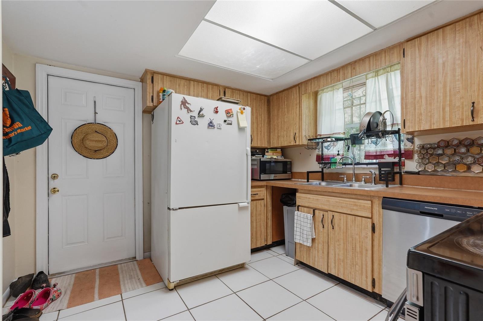 Kitchen with Door to Back Yard
