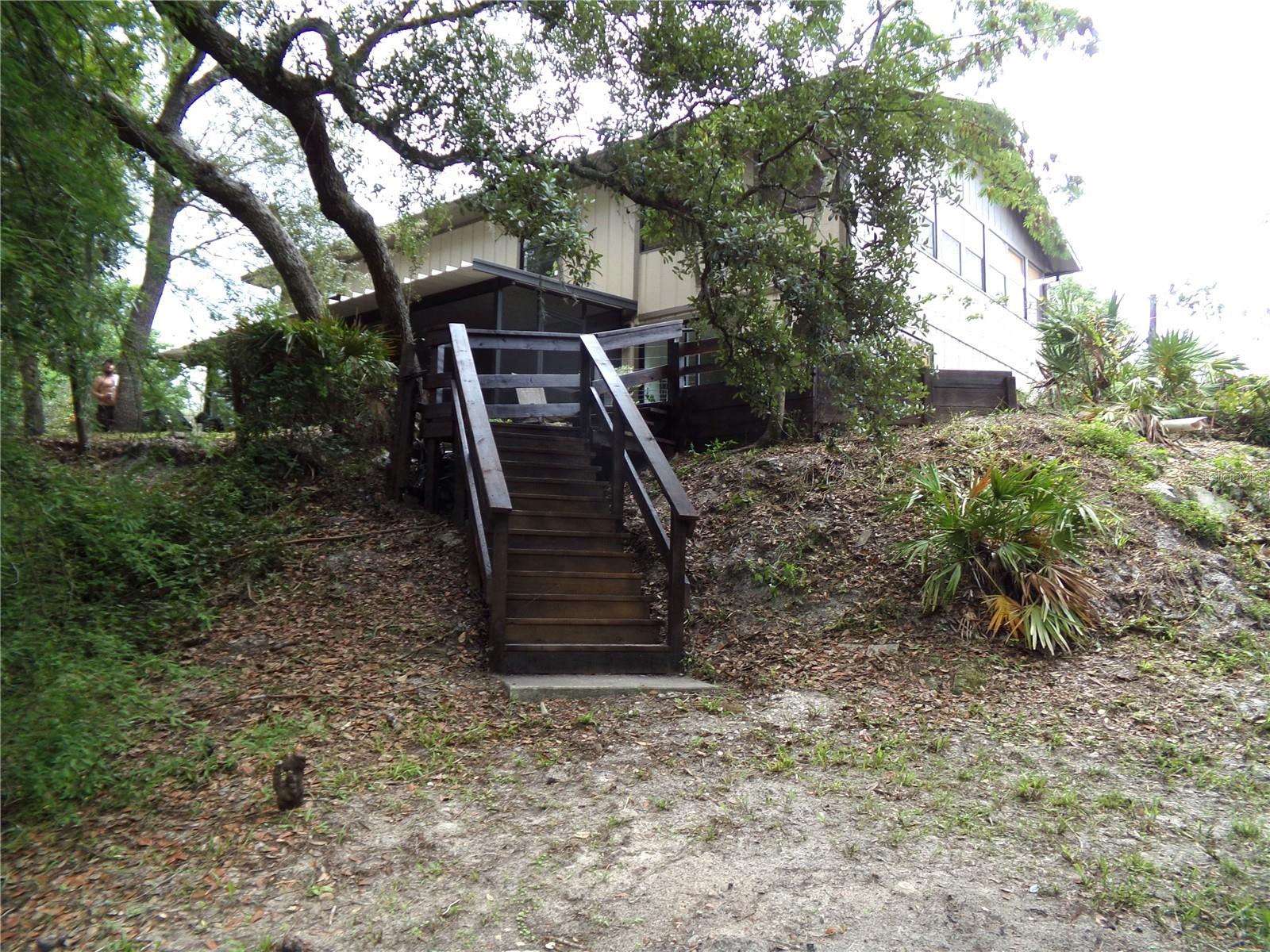 View of Steps from Riverbank
