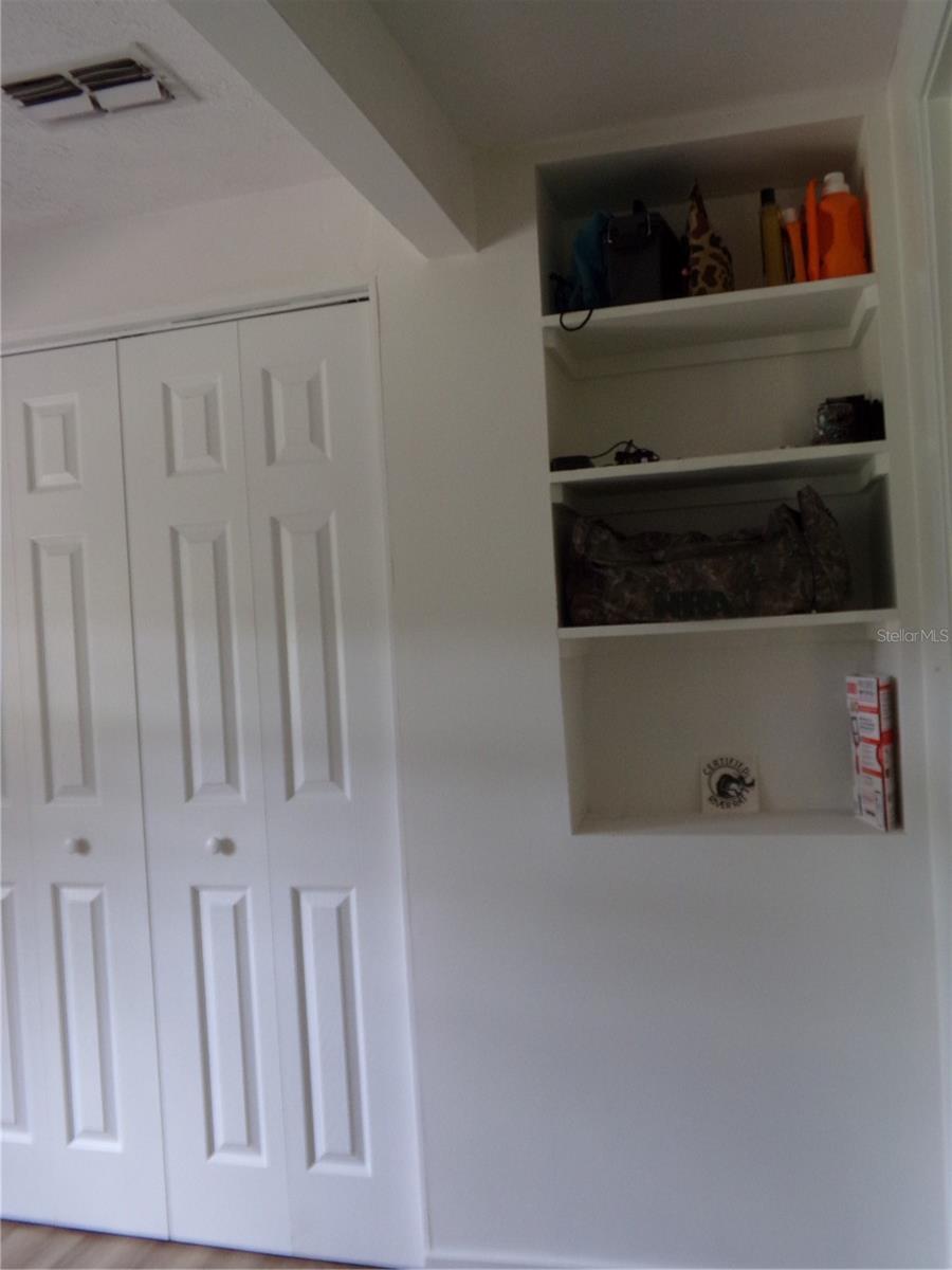 First Floor Bedroom 1 with Closet and Build in Shelving