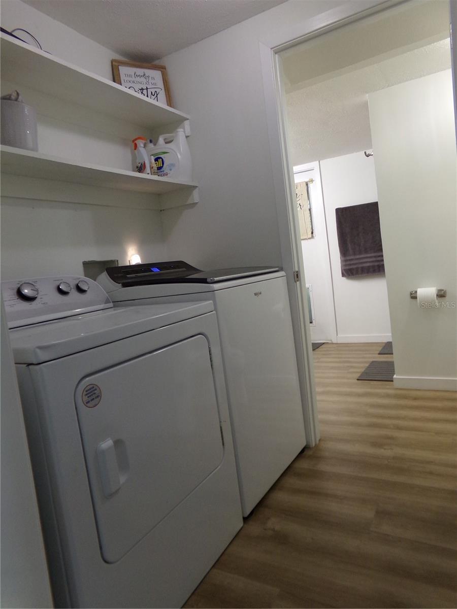 First Floor Laundry Room and Bathroom