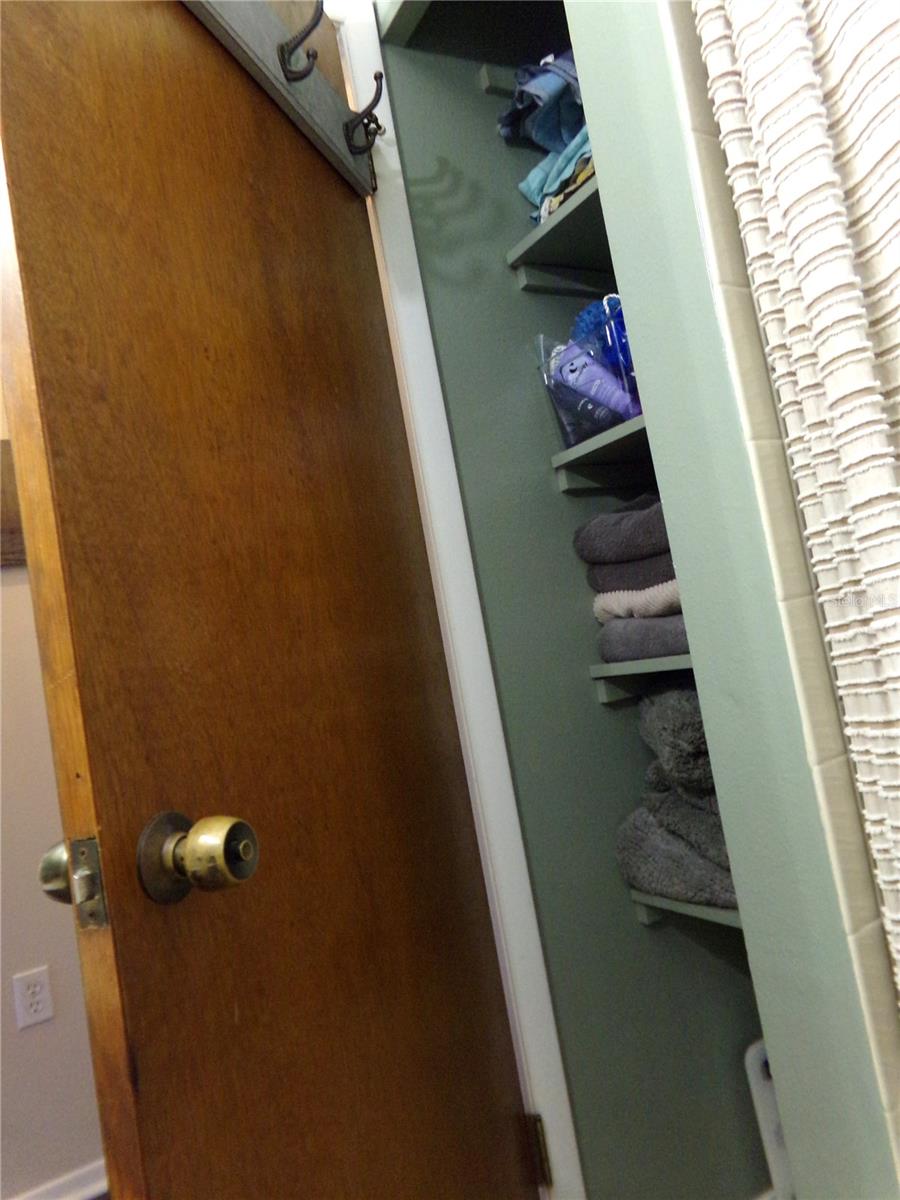 Second Floor Bathroom Linen Closet