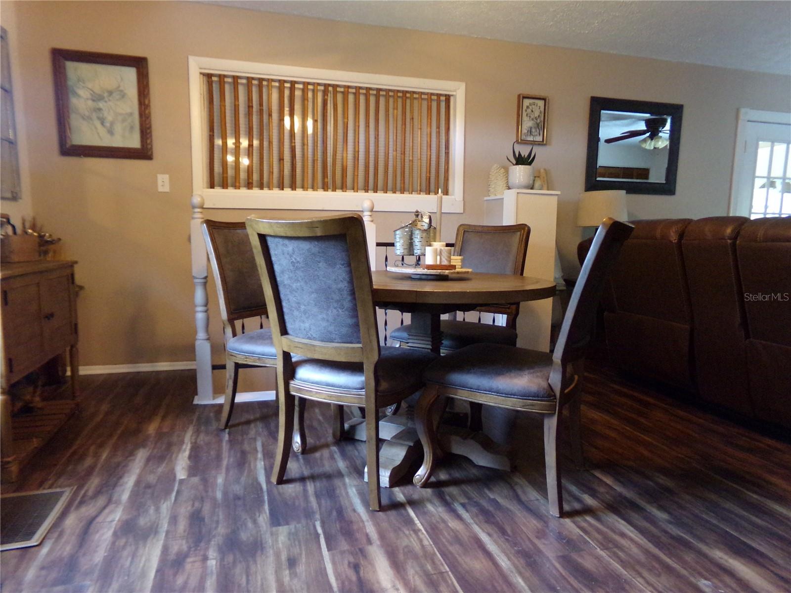 Second Floor Dining Area with Stairs to First Floor