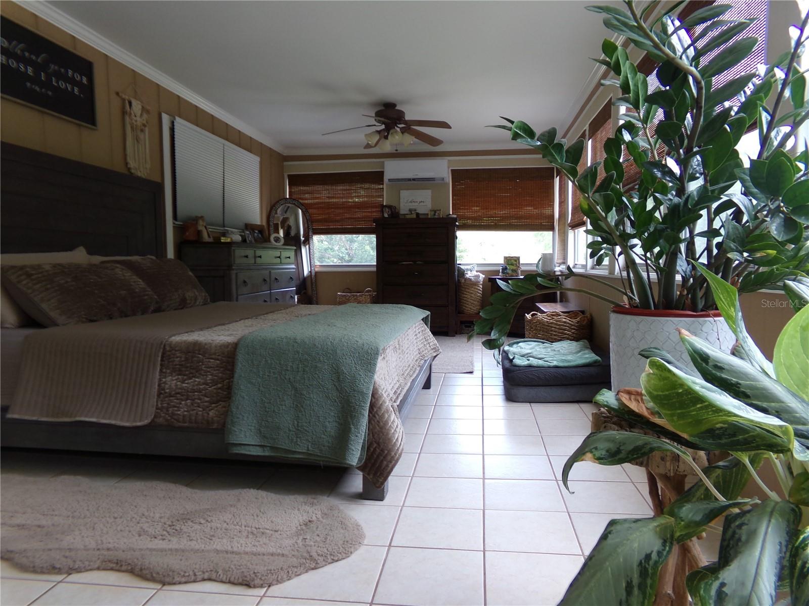 Second Floor Florida Room with Blinds open