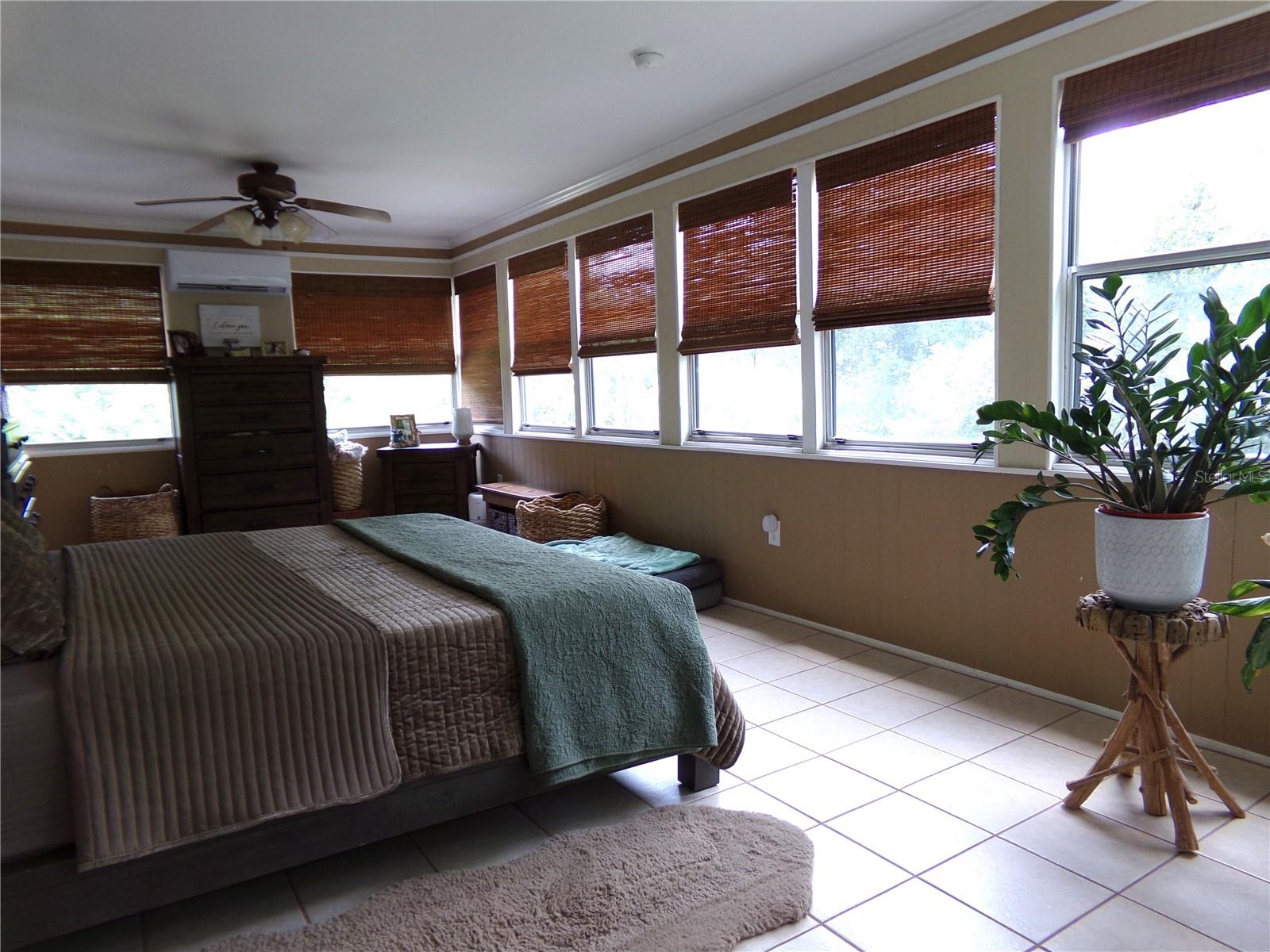 Second Floor Florida Room with Blinds open