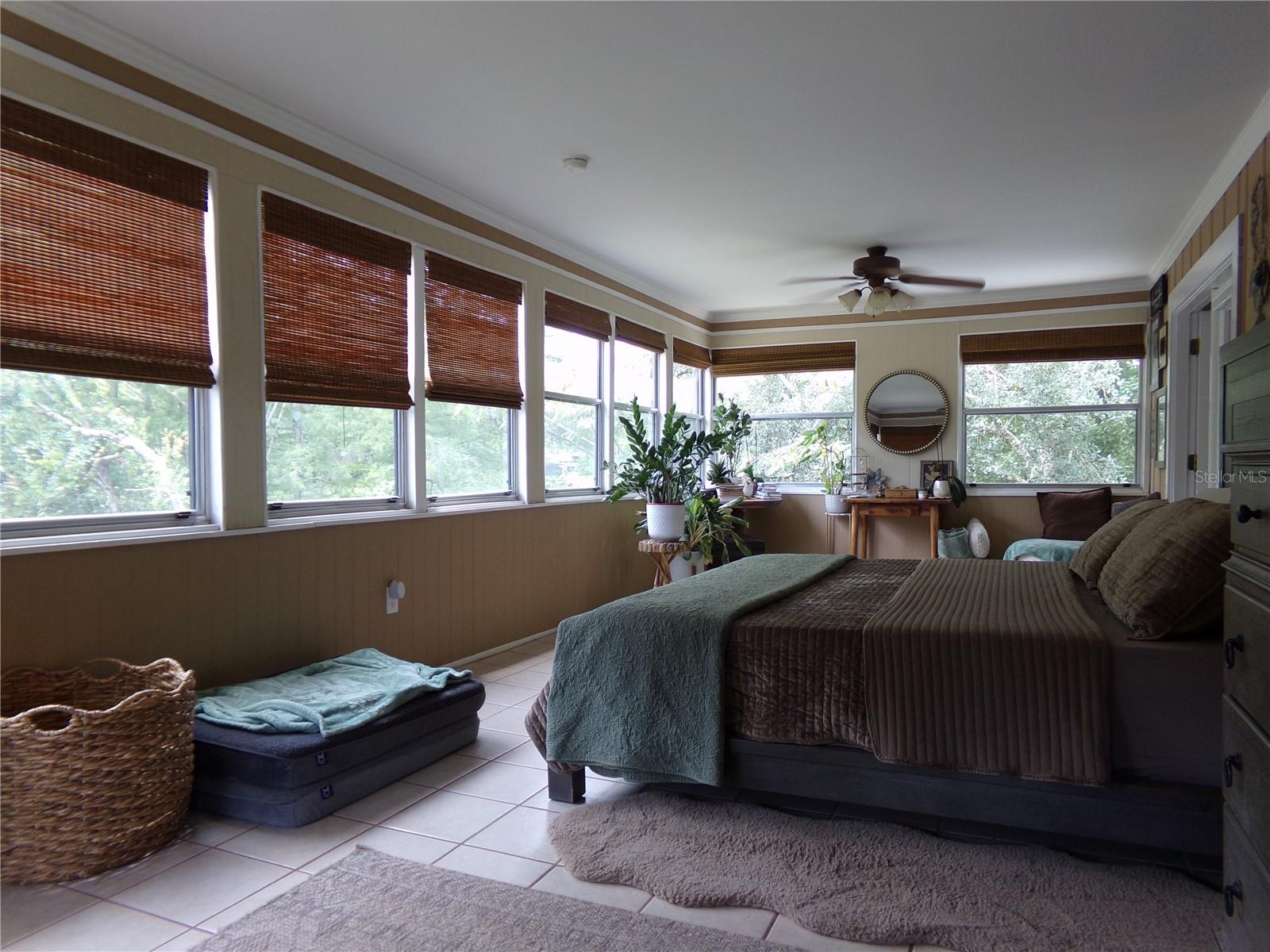 Second Floor Florida Room with Blinds open
