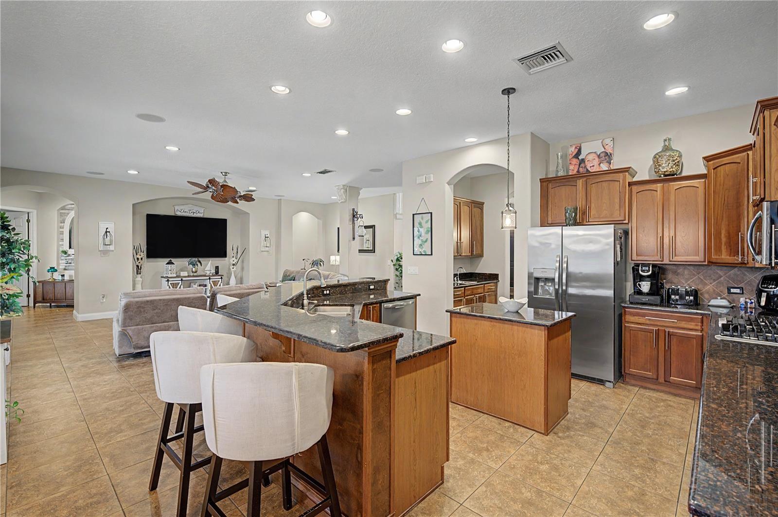 OPEN concept with Leisure room and Kitchen blending
