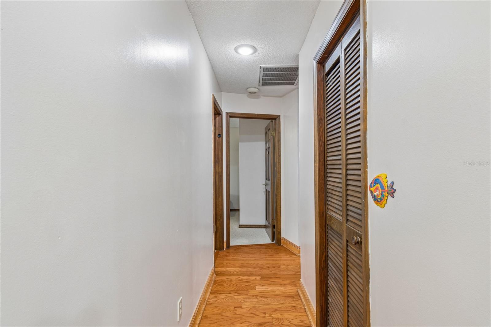 Access to bedrooms 2 & 3, with kitchen storage closet