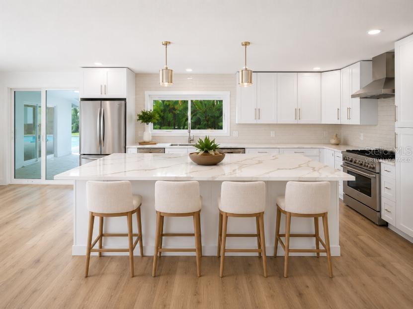 Virtually Staged Kitchen