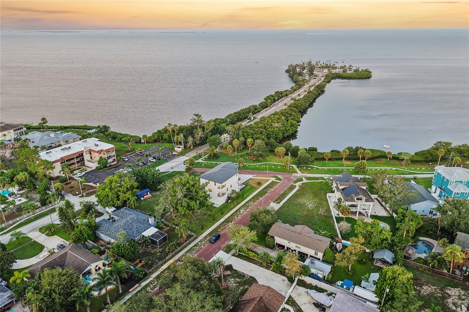 Aerial Waterfront View