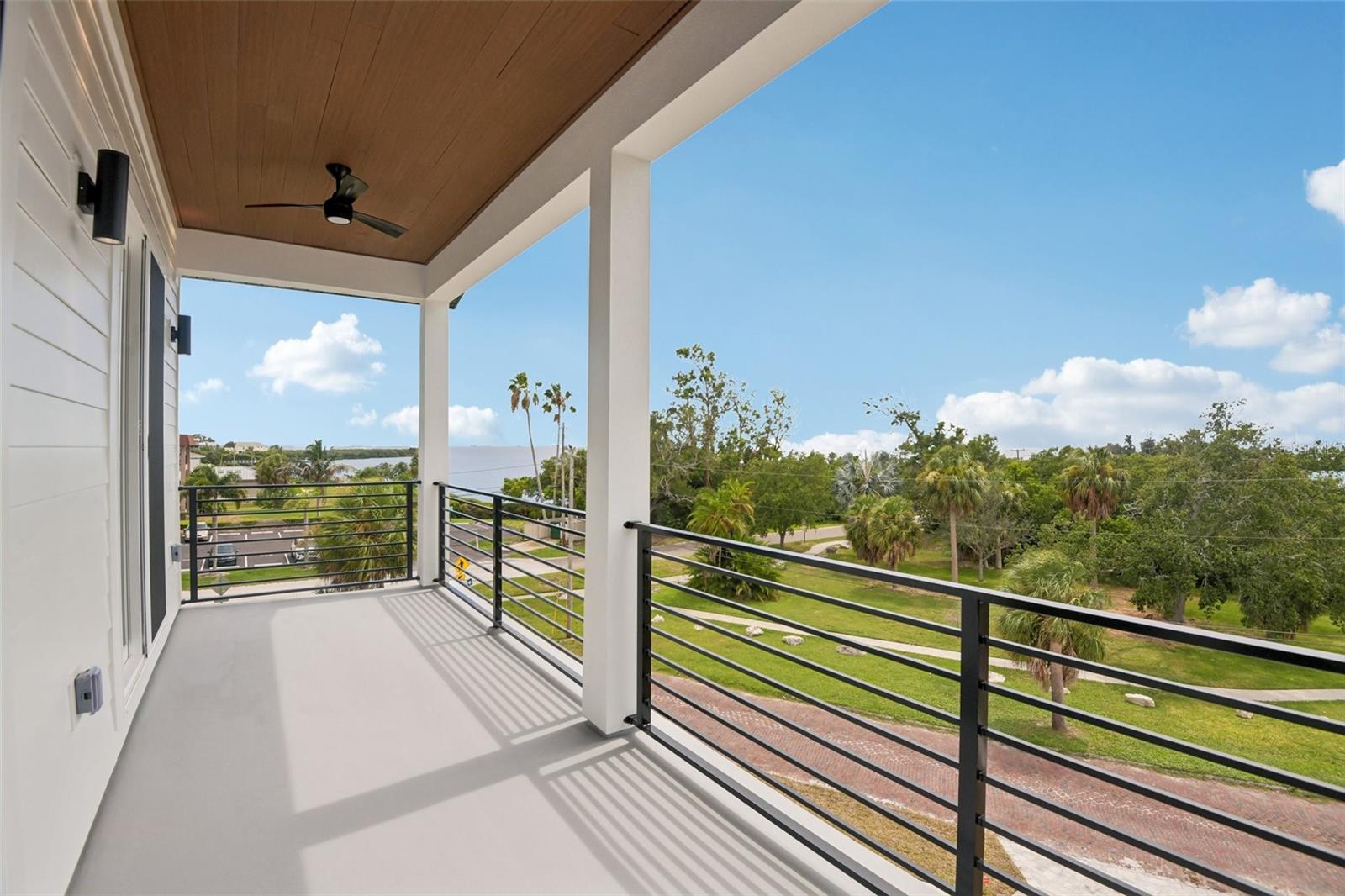 Upper-Level Balcony with Water Views