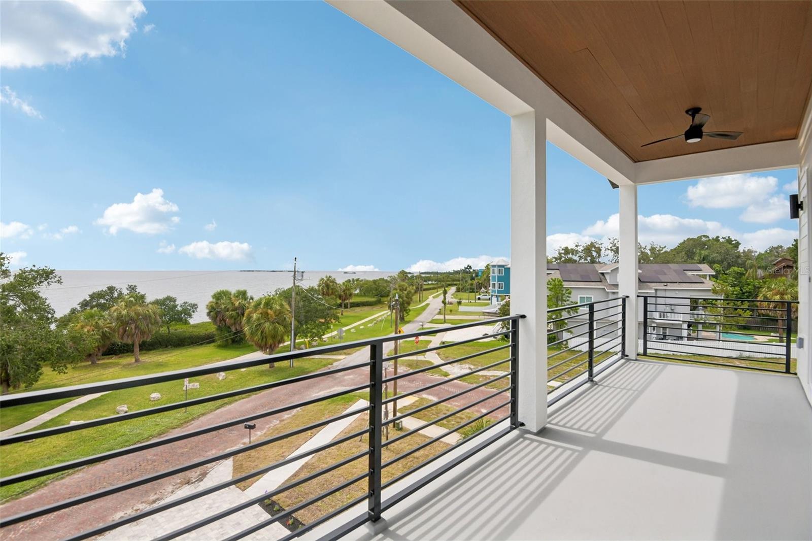 Upper-Level Balcony with Water Views