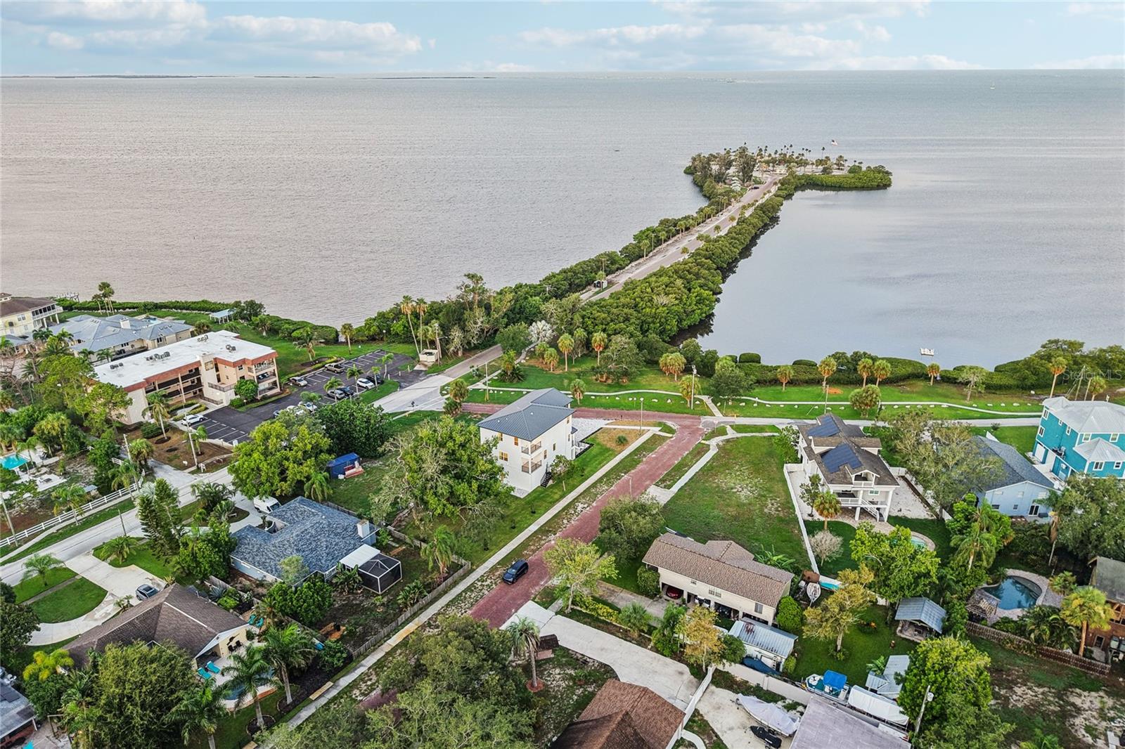 Aerial View Toward Sunset Beach