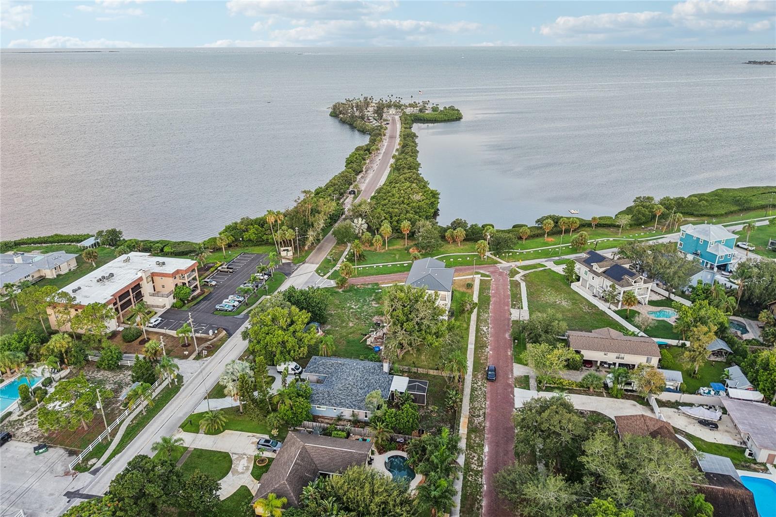 Aerial View Toward Sunset Beach