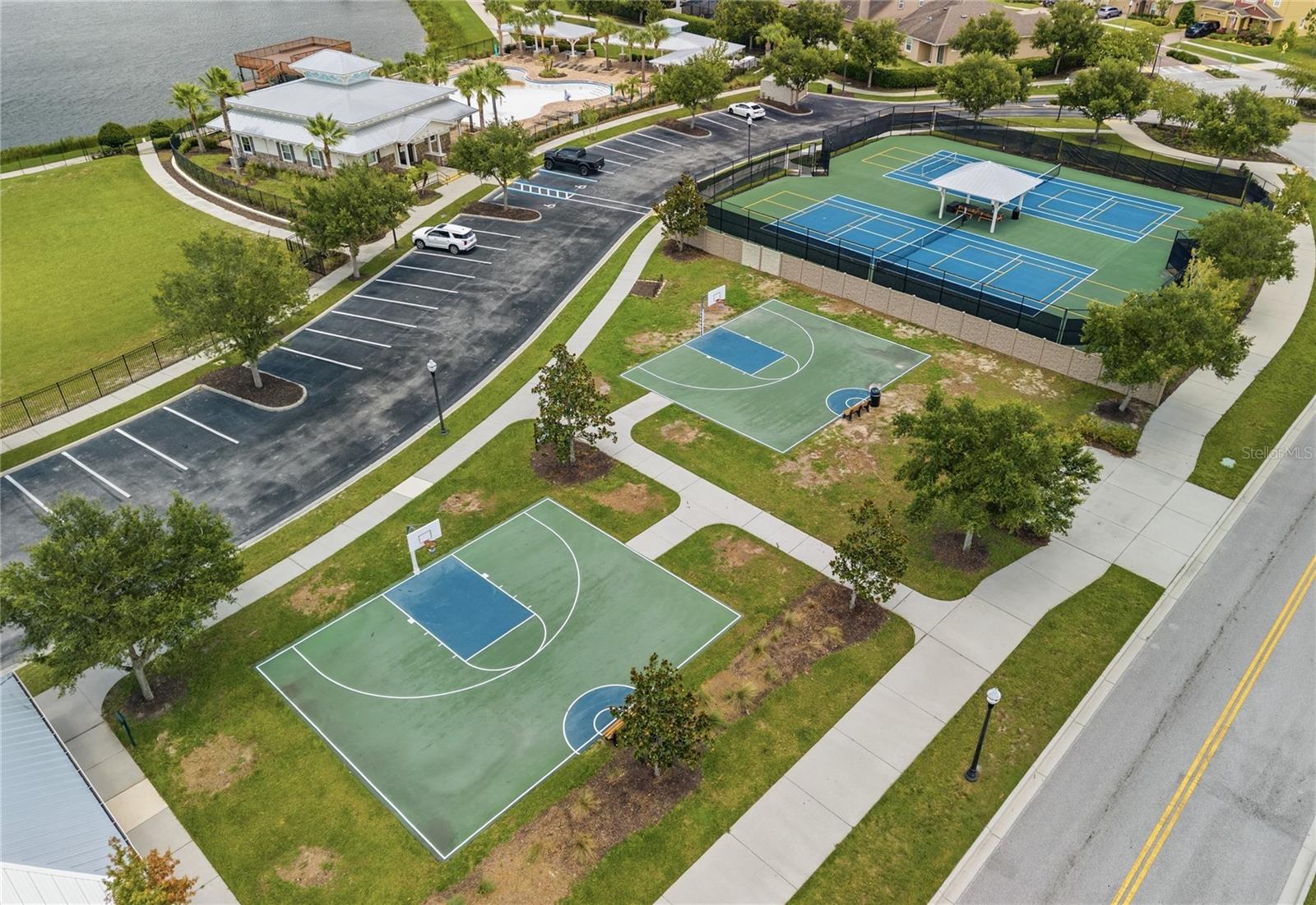 Long Lake community Basketball courts