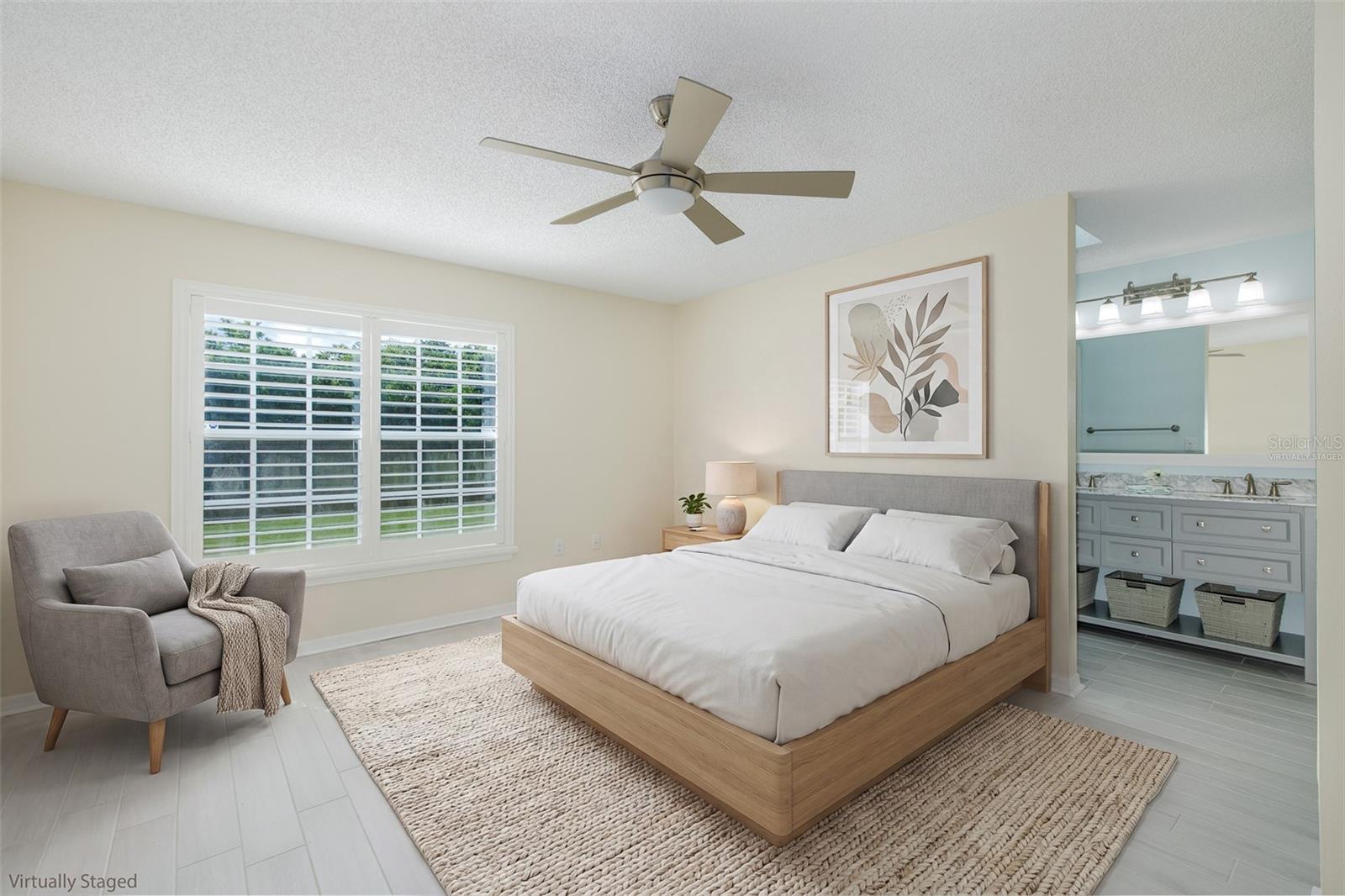 Primary Bedroom Virtually staged