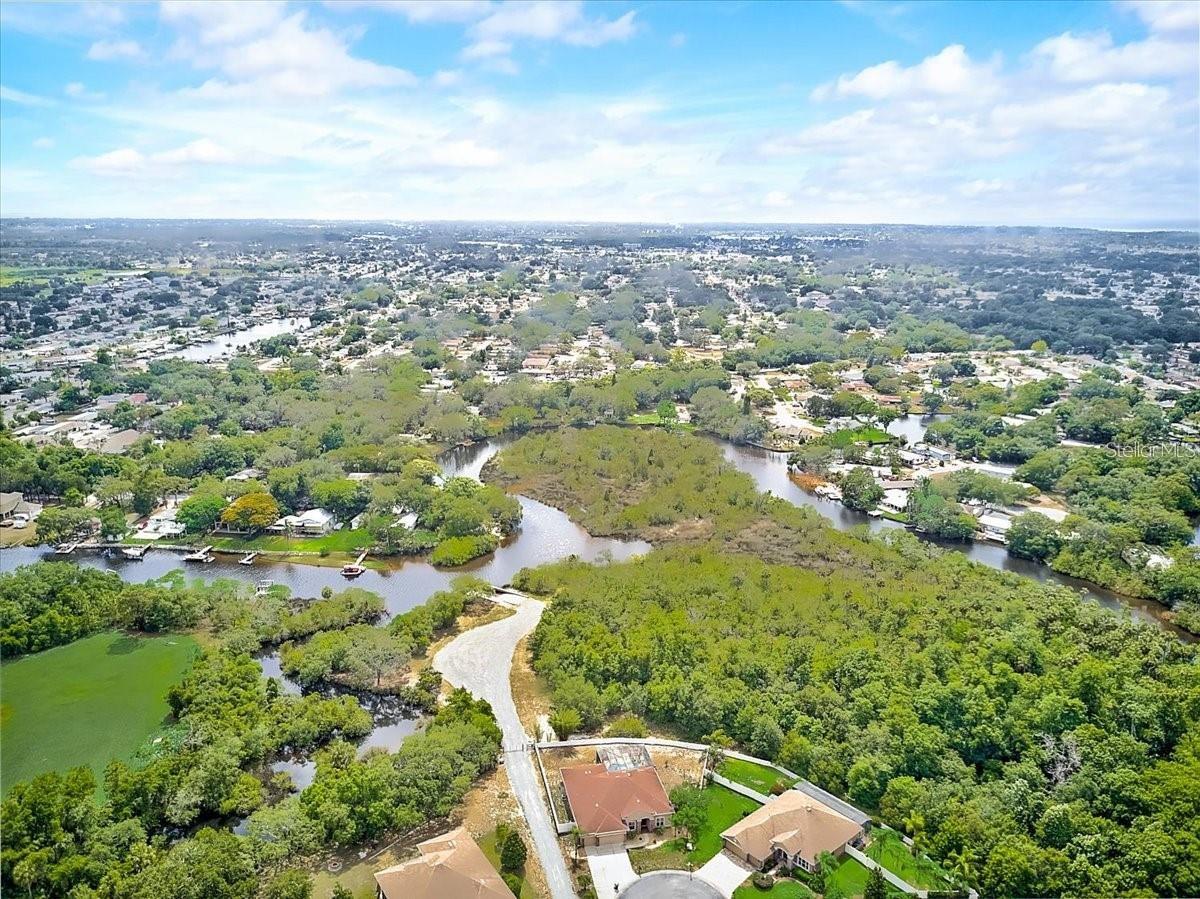 community boat ramp with access to the Gulf