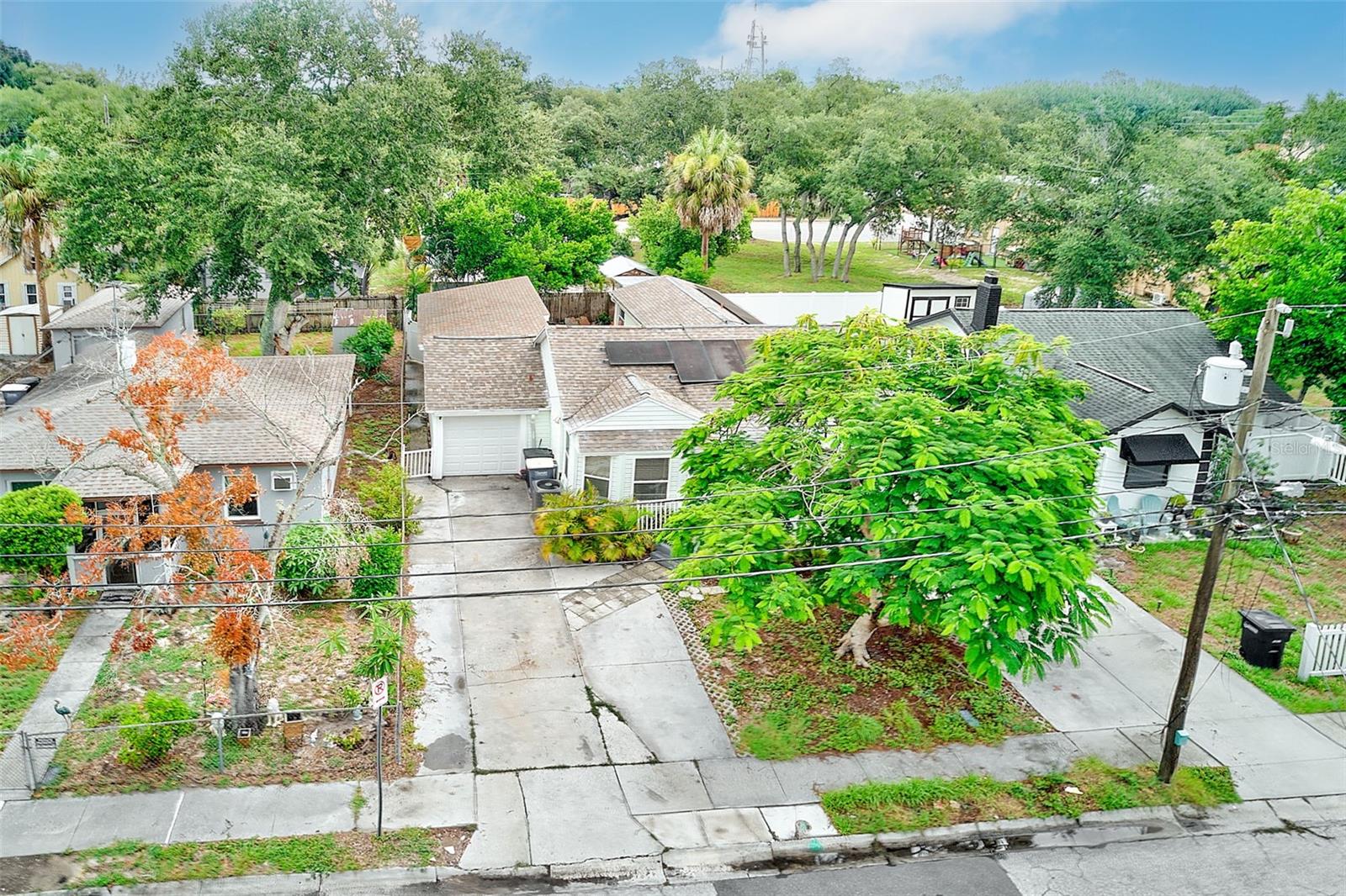 Ariel View of House