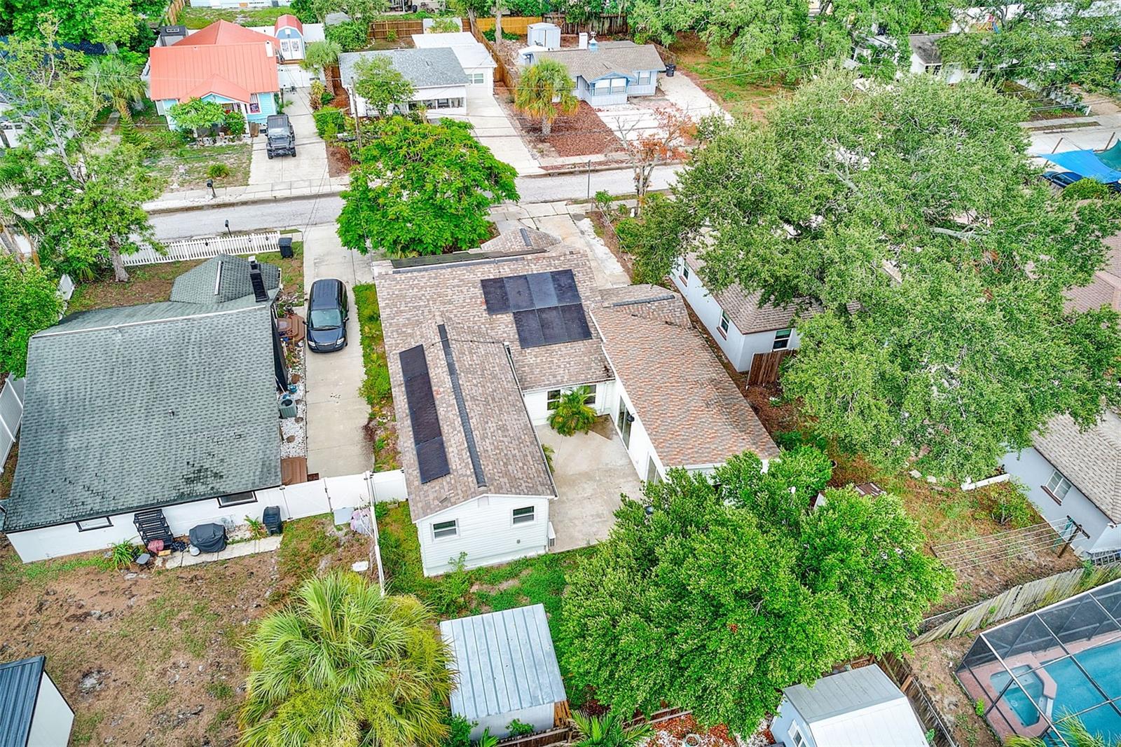 Ariel View of House