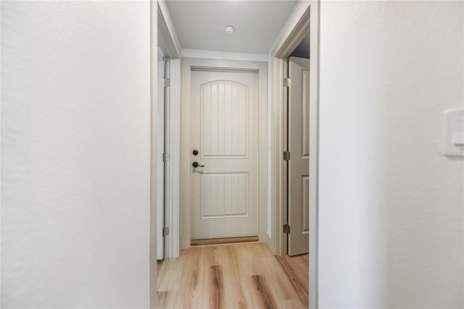 Rear door to backyard