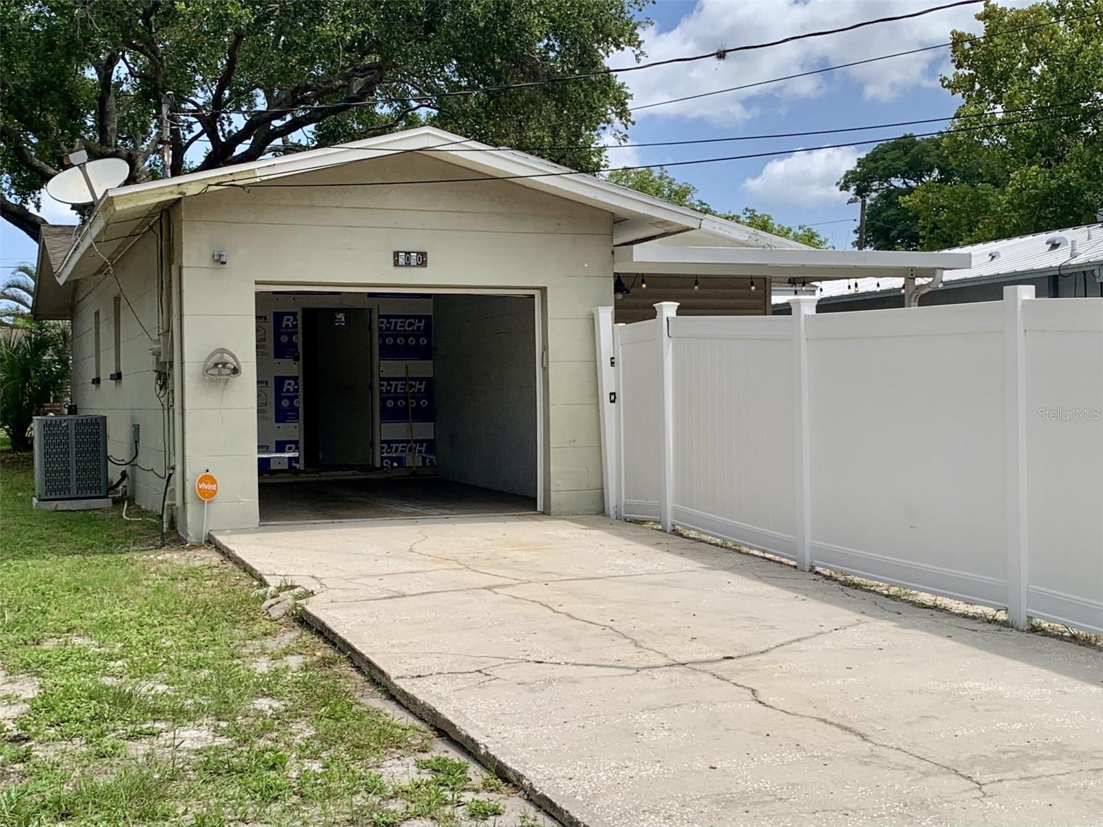 Garage entrance from alley