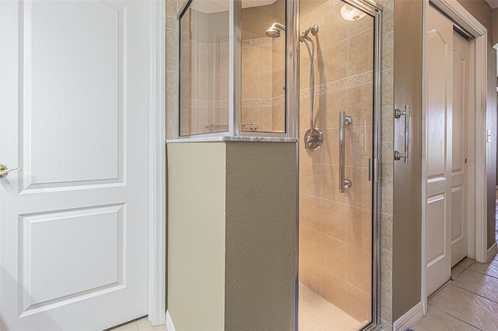 separate shower in bath ensuite