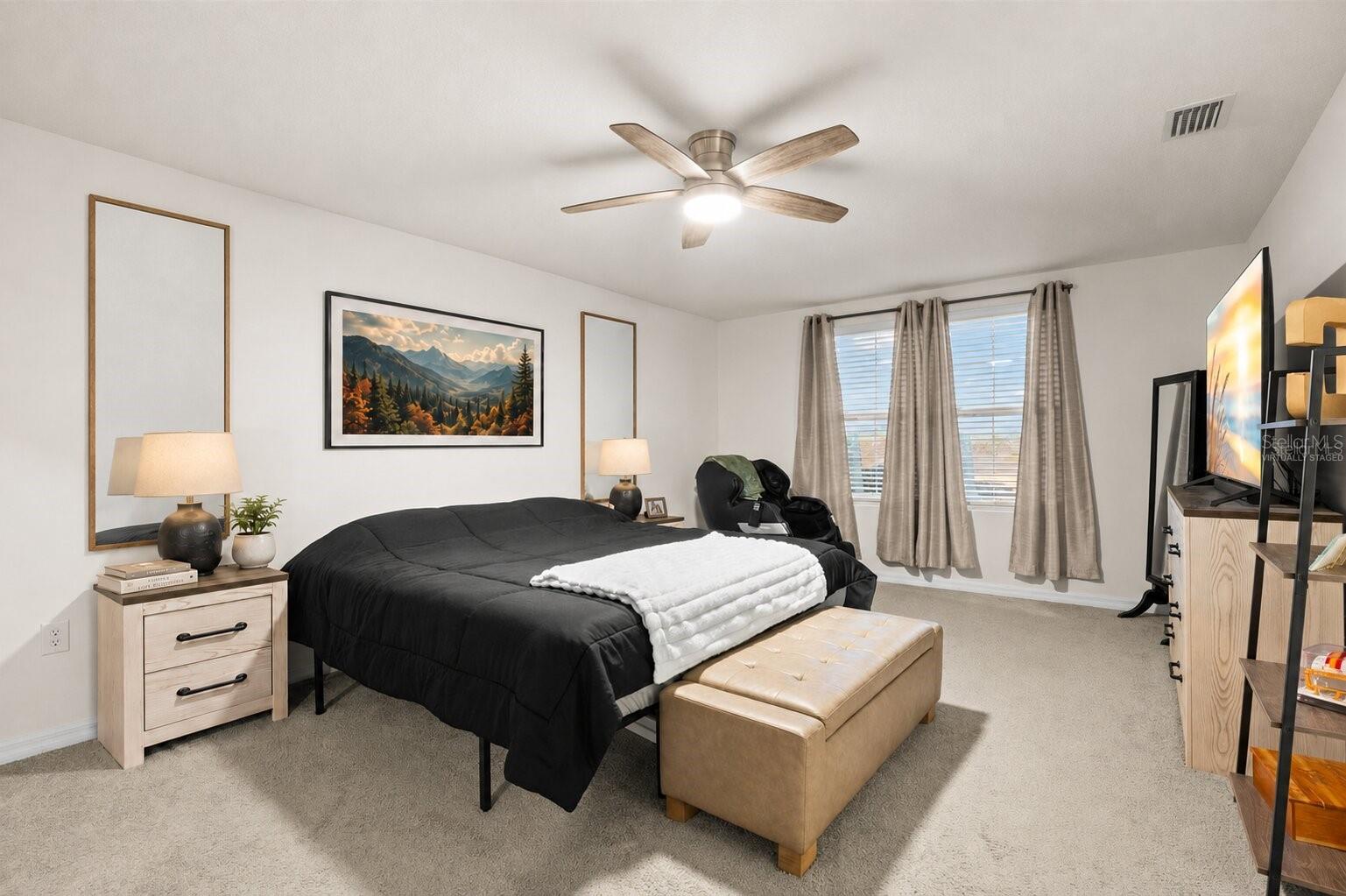 Virtually Staged - Primary Bedroom