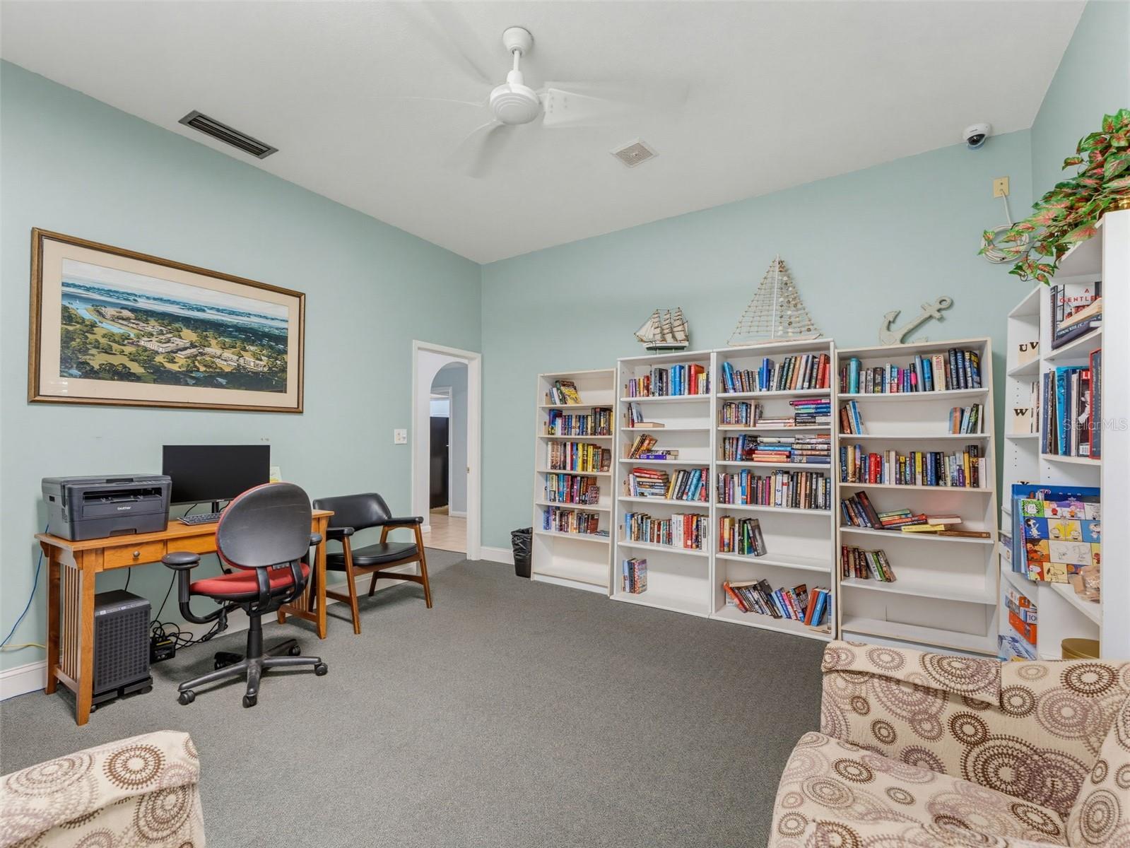 Club house library and computer/internet