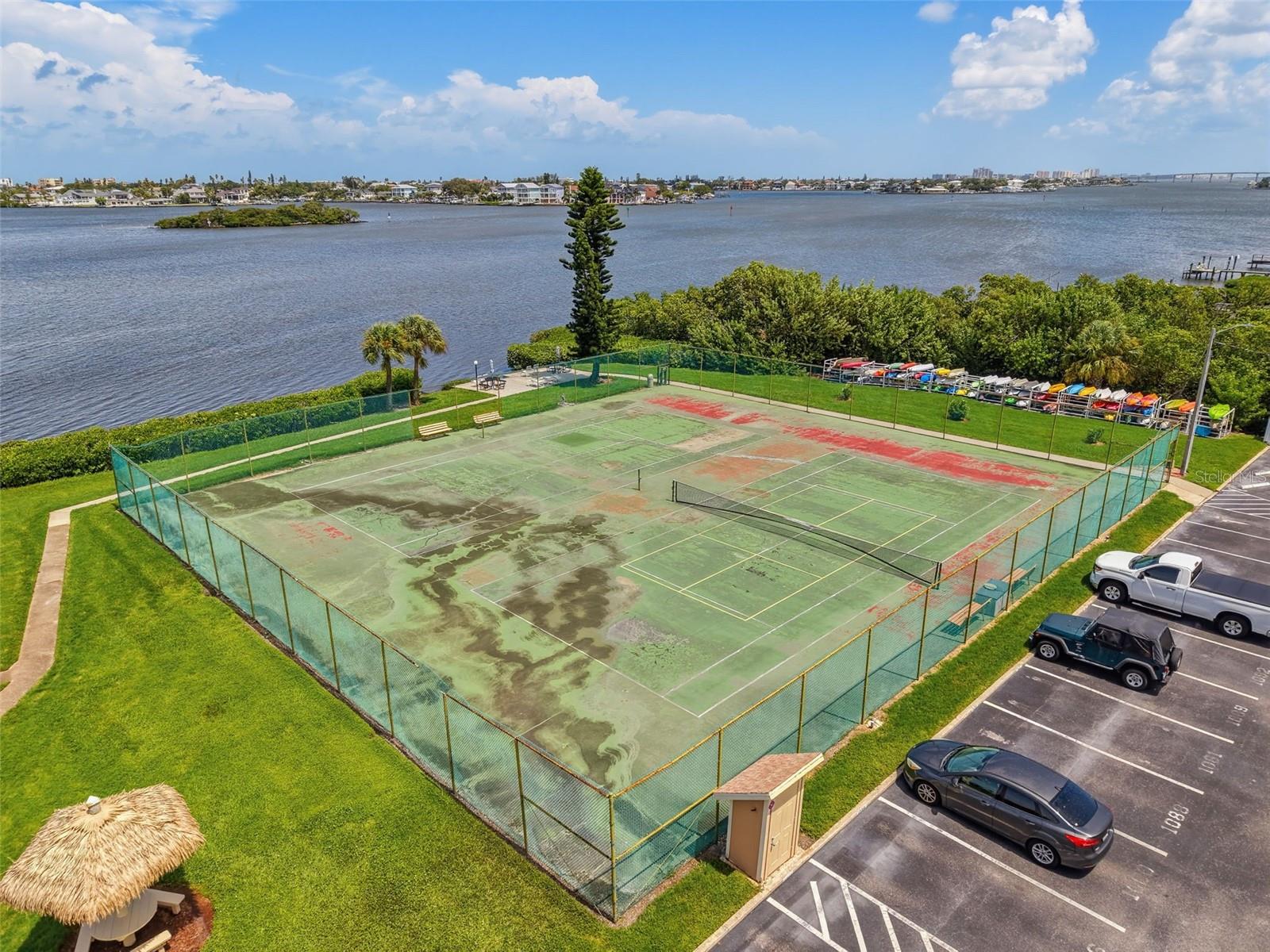 waterview Tennis Courts outside Bldg #10 unit #1004