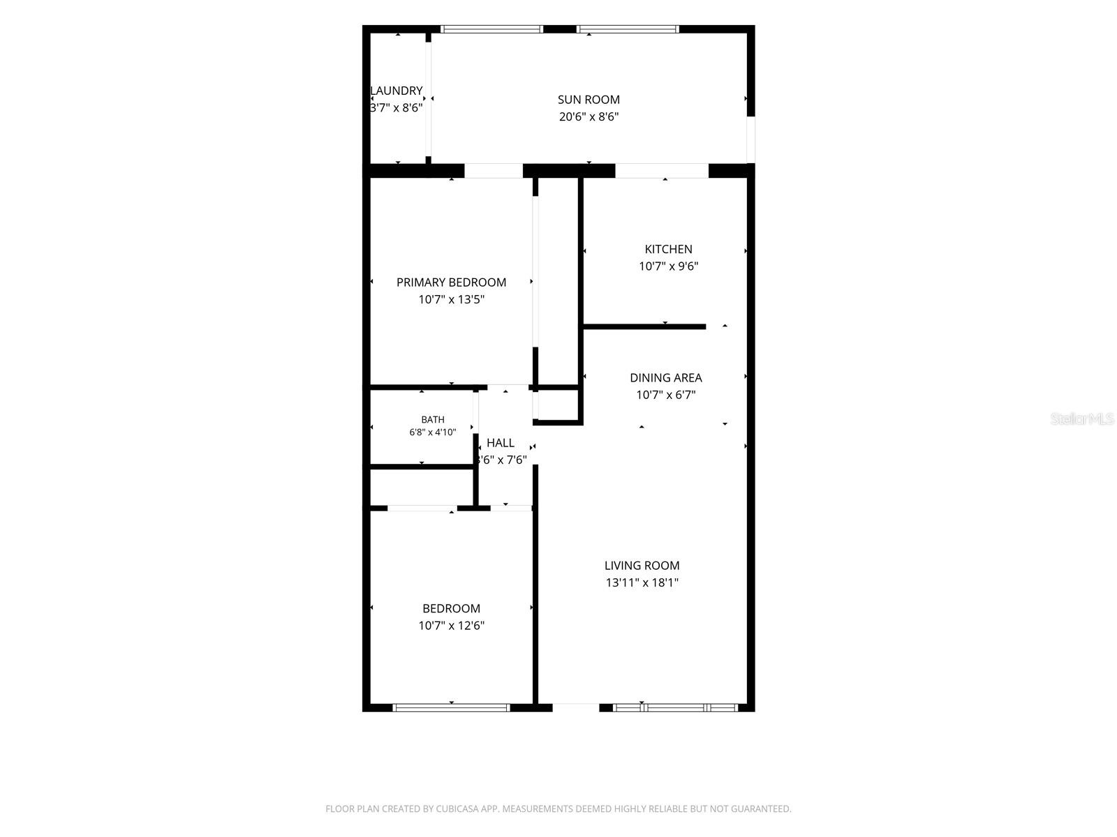 Floor Plan - 1,100 sf
