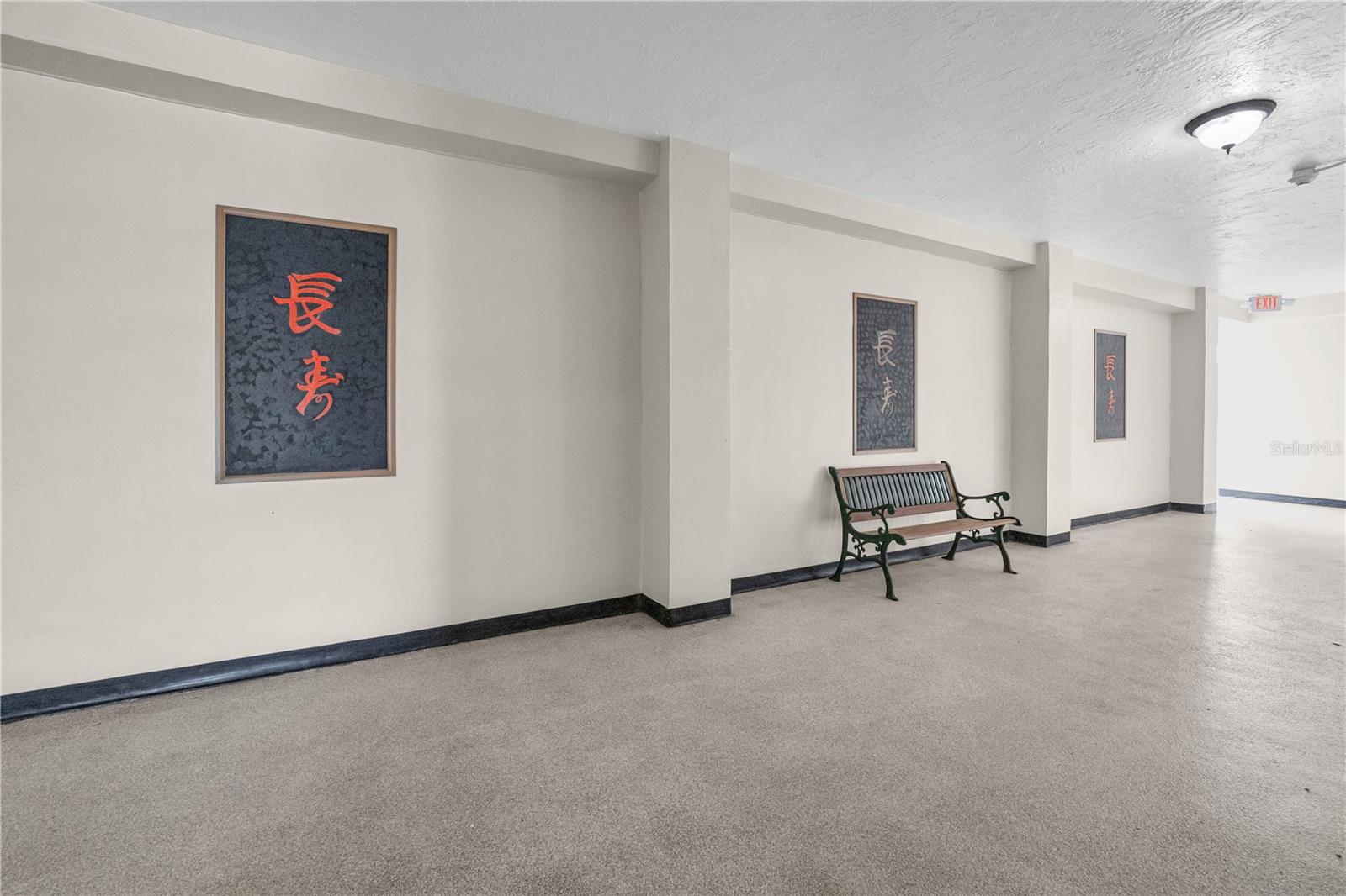 Clean, well lighted building breezeways