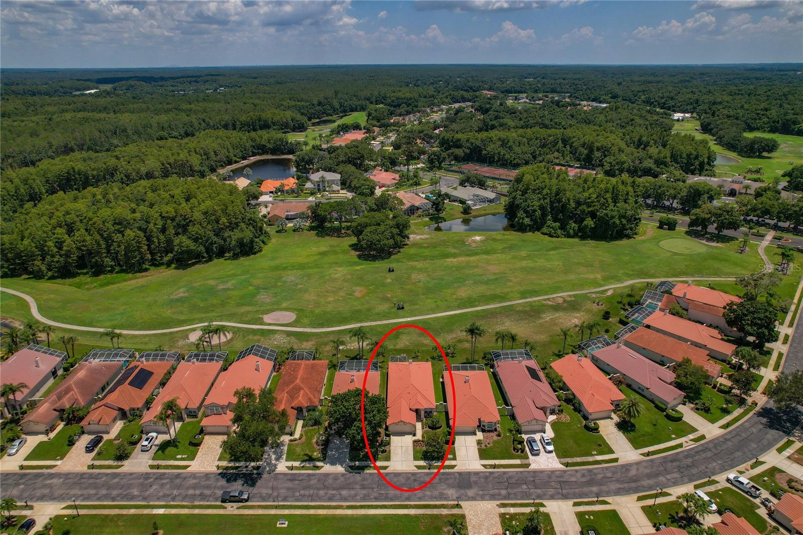Aerial View of Home / Golf Course