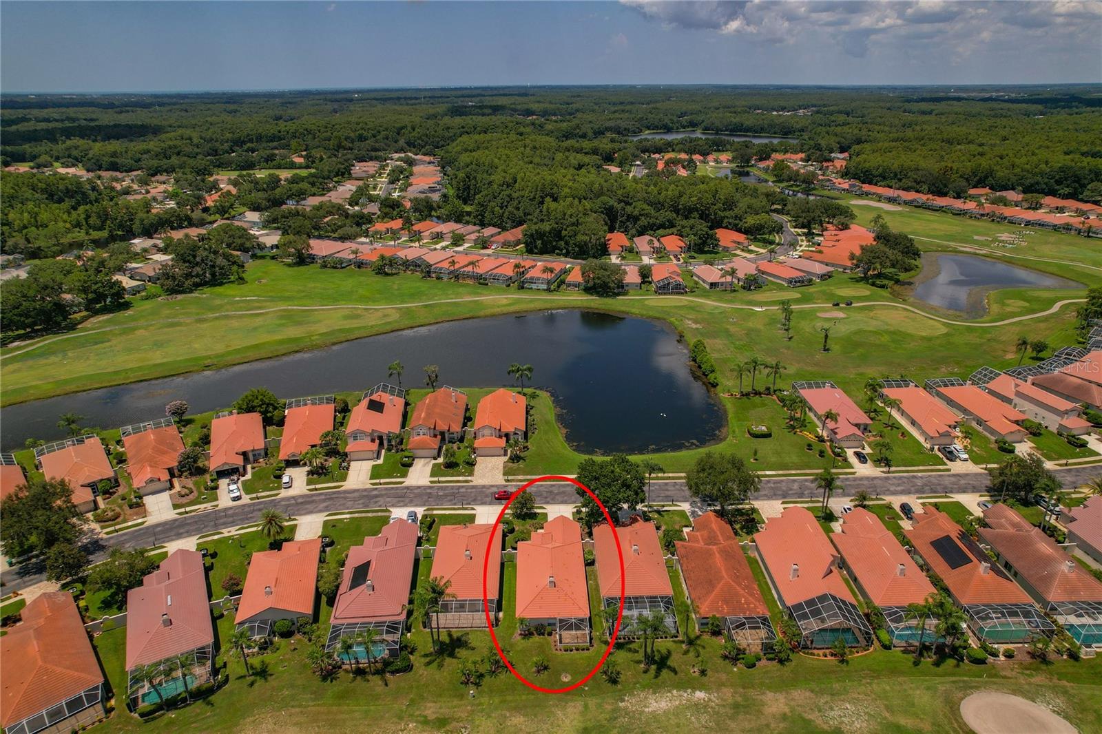 Aerial View of Home / Golf Course