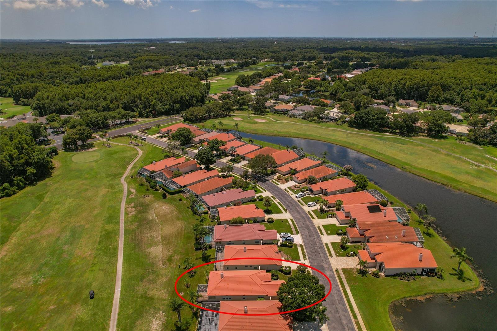Aerial View of Home / Golf Couse