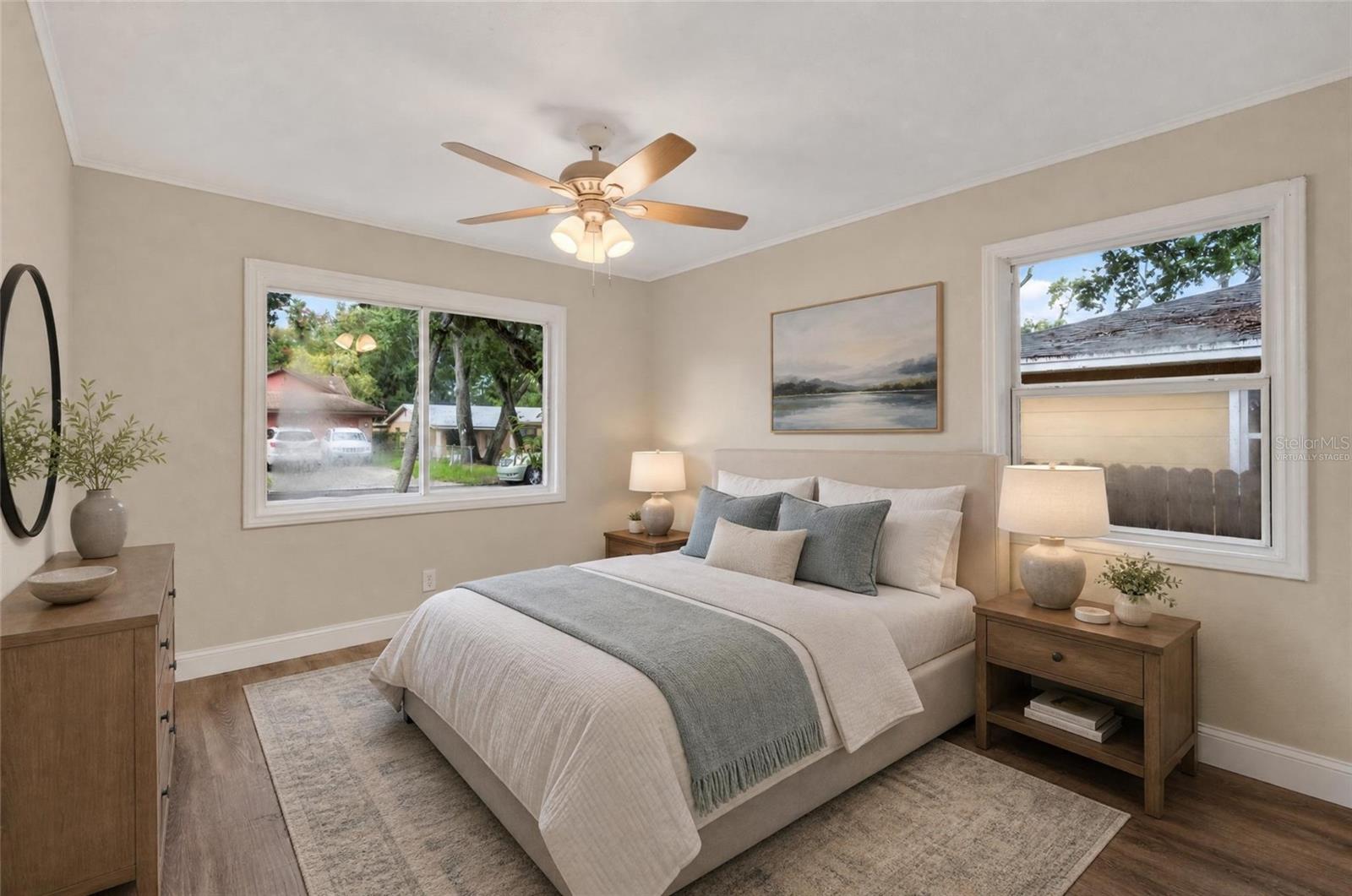 Virtually Staged Photo/Primary Bedroom