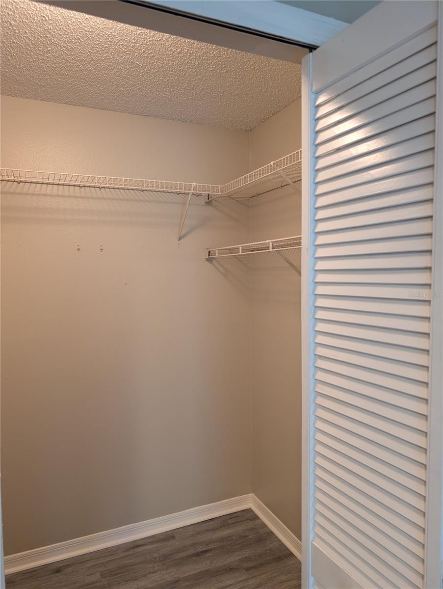 Master walk-in closet