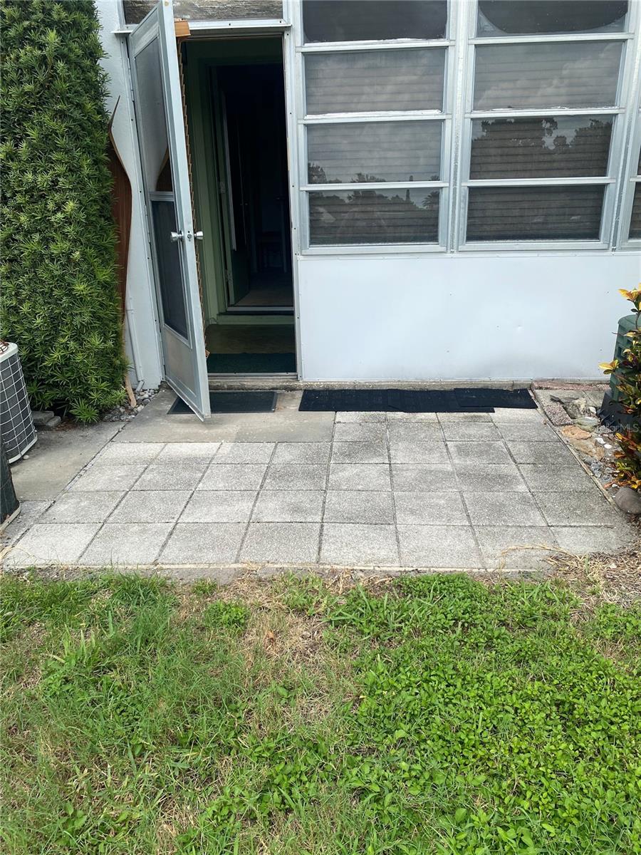 Patio off Back Porch