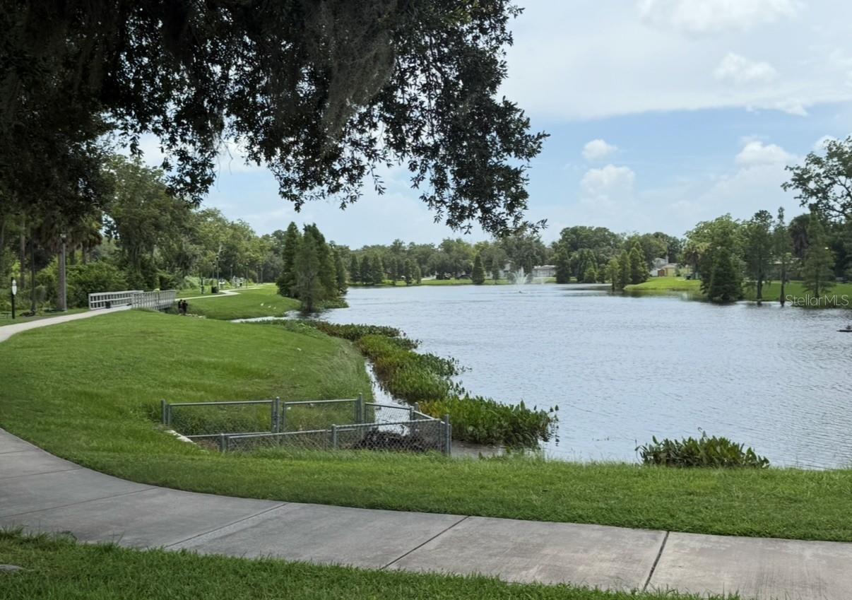 MLK water park with walking trails.  1/2 mile away