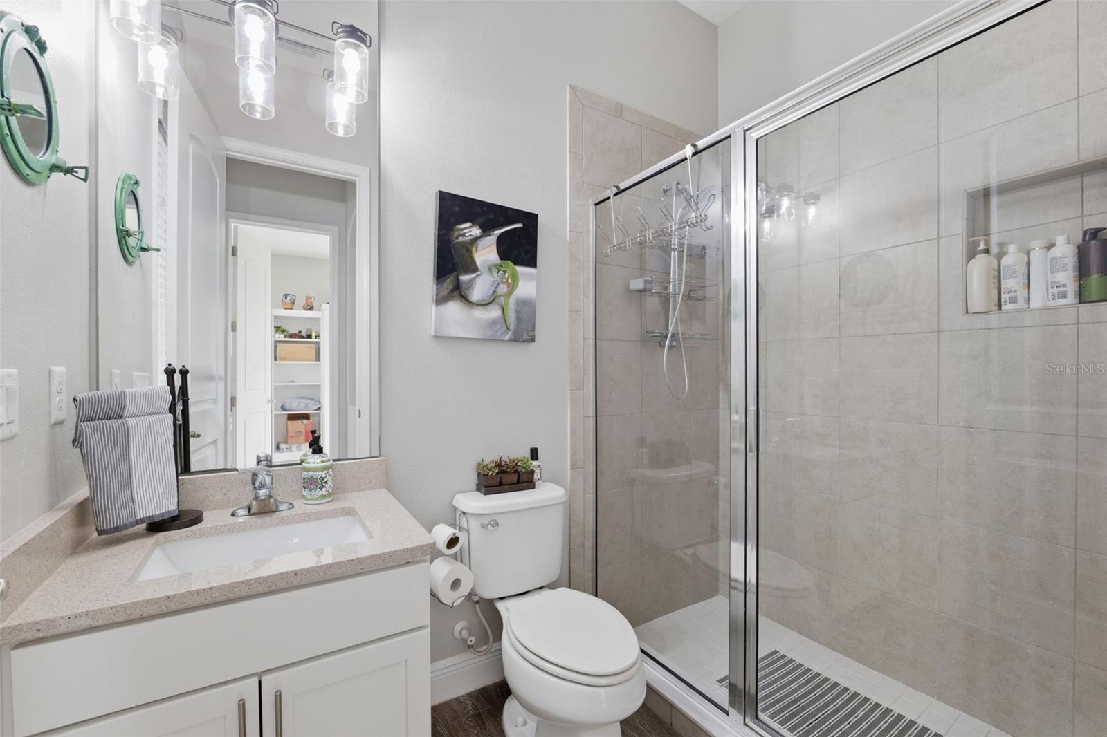 Convenient Full Bath with Outdoor Access