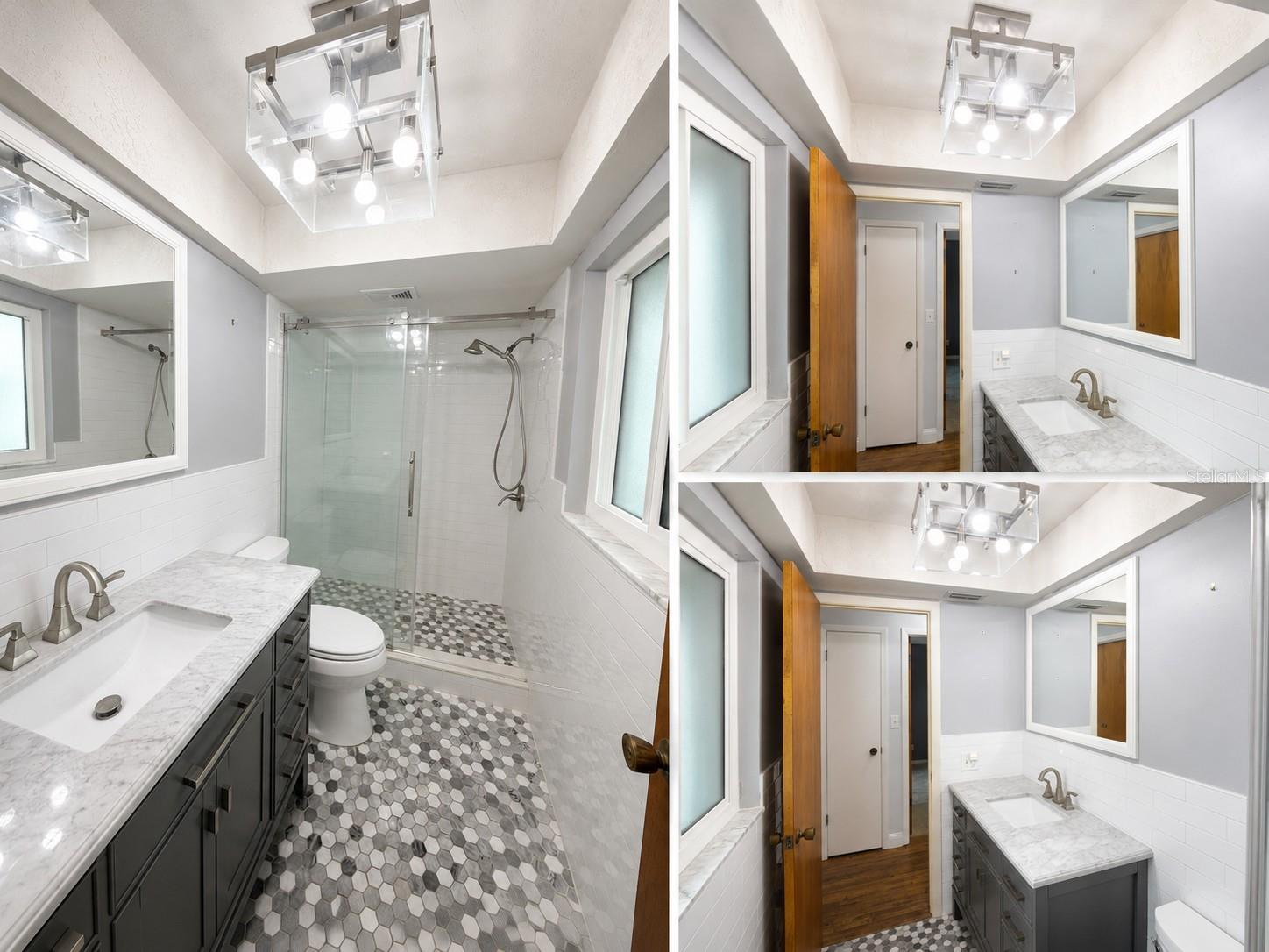 The second full bathroom has been remodeled.