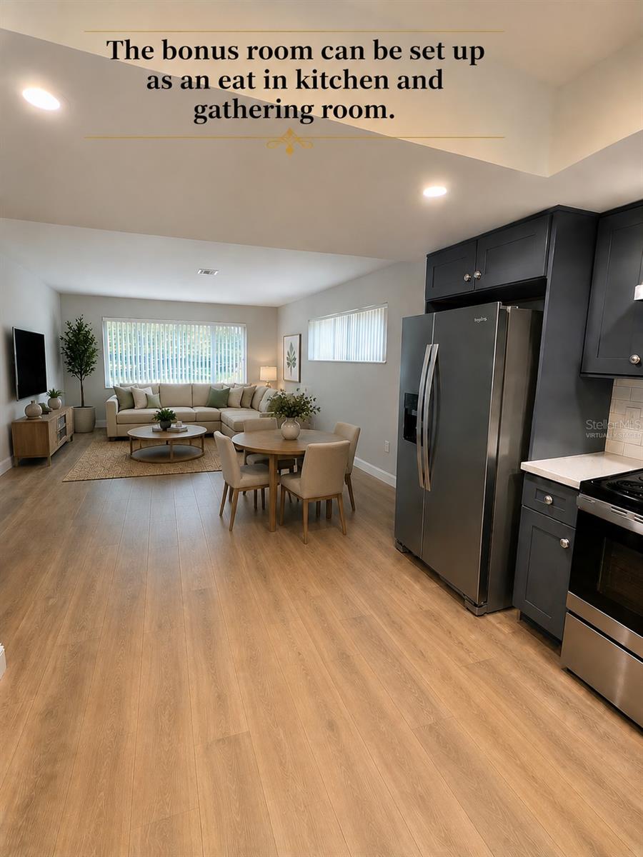 The bonus room is a flexable space for your owns needs.  This room has been virtually staged.