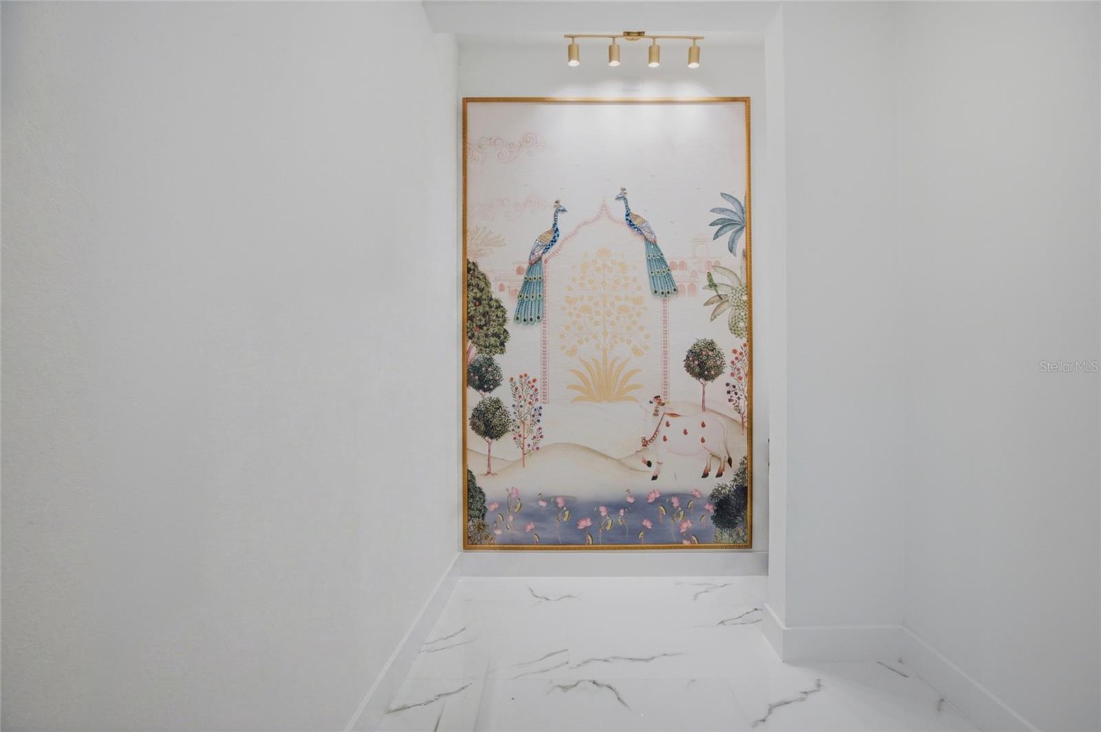 Custom build room with private glass door