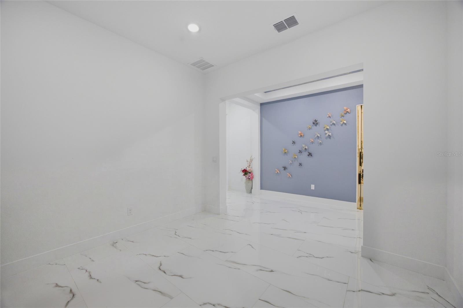 Hallway entrance wall