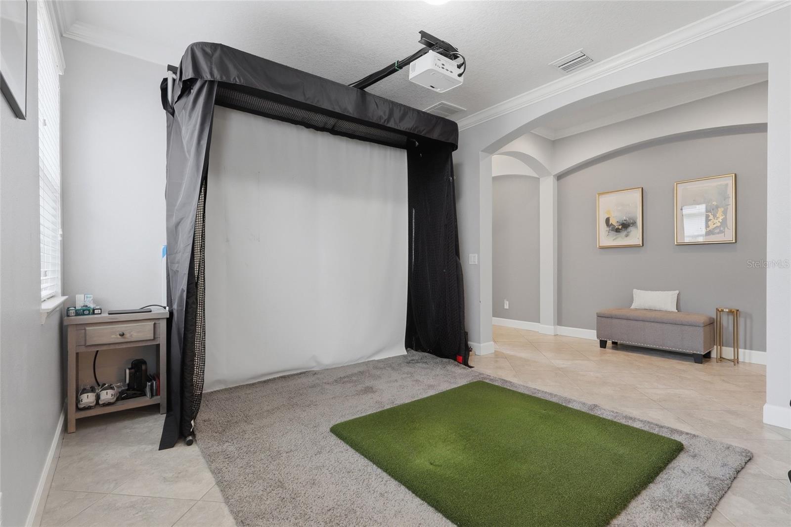 Flex room ideal for formal dining or entertaining