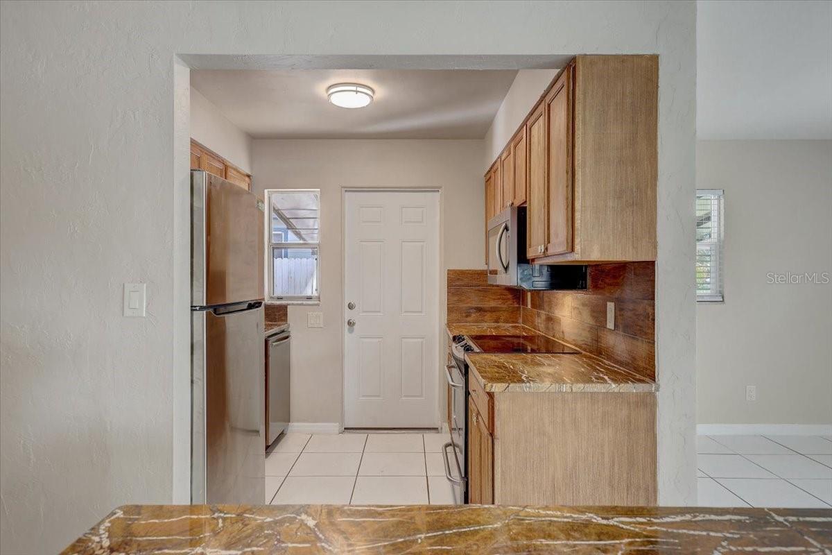 Kitchen with new appliances