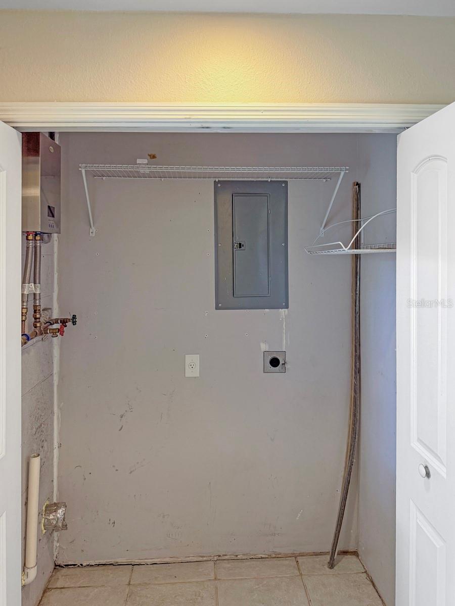 Laundry closet