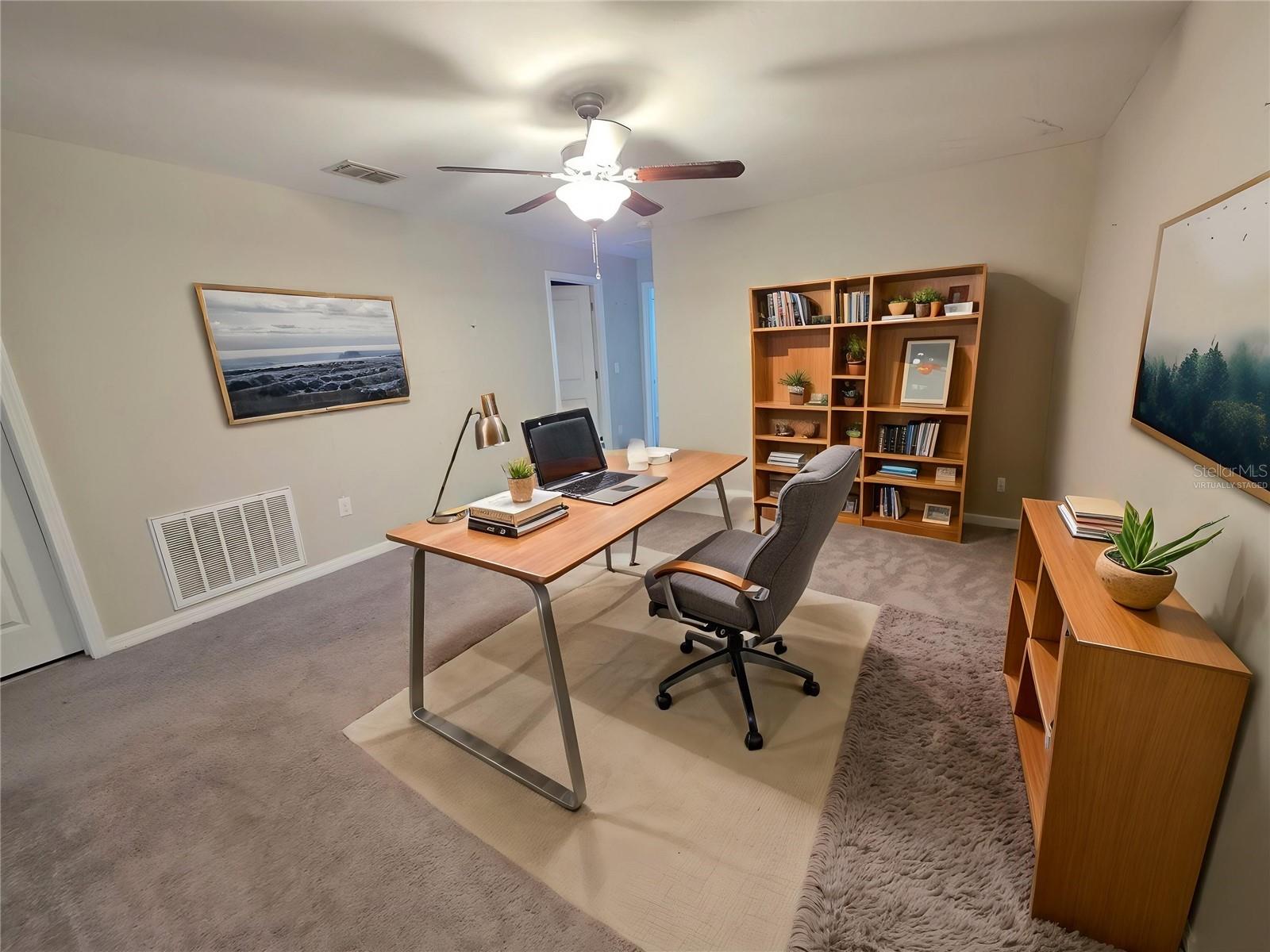 Virtually Staged Bonus Room - Great for office, play room, etc.