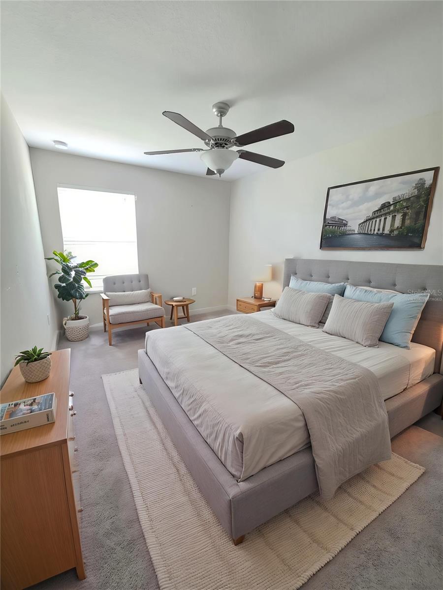 Virtually Staged Bedroom