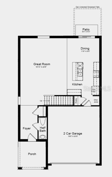 Floor 1- Additional Highlights: extended LVP flooring, whole house blinds